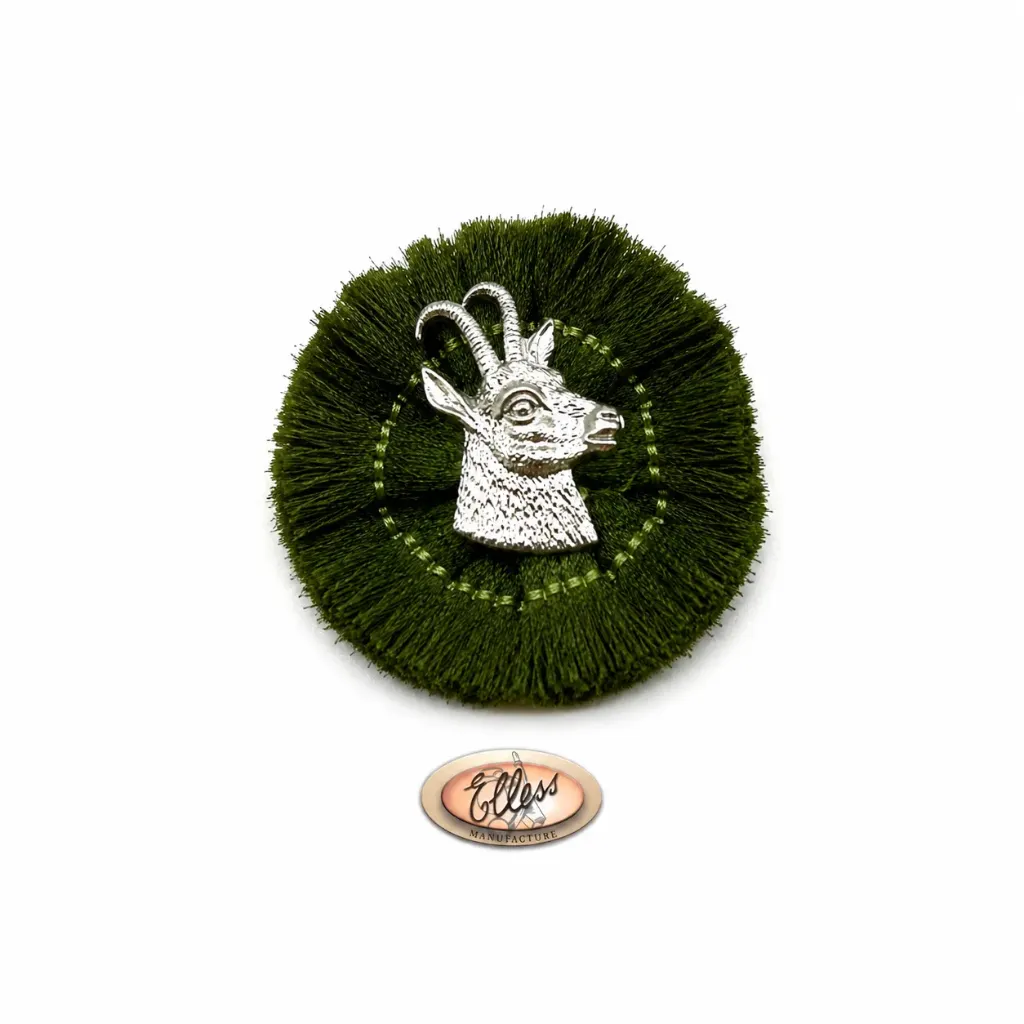 11073 - Broche - Chamoix broche verte