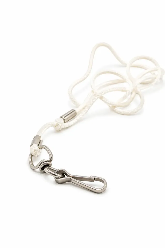 200/B - Cordon de sifflet, Nylon blanc, diam.3mm