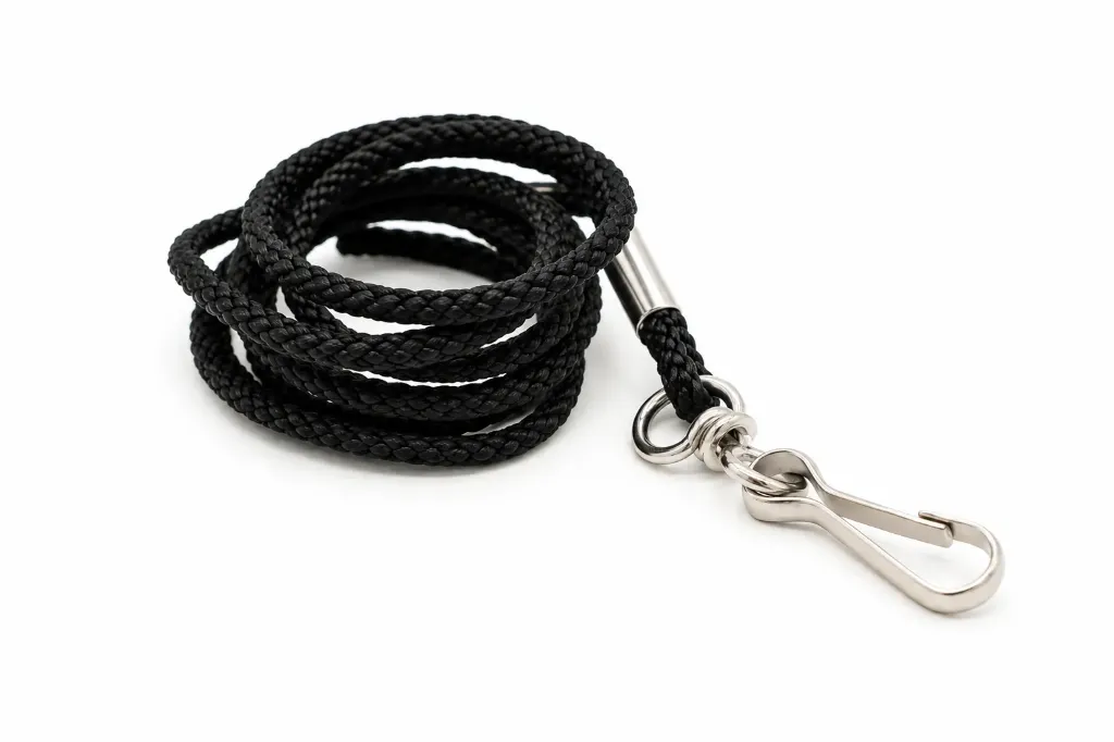 200/N - Cordon de sifflet, Nylon noir, diam.3mm