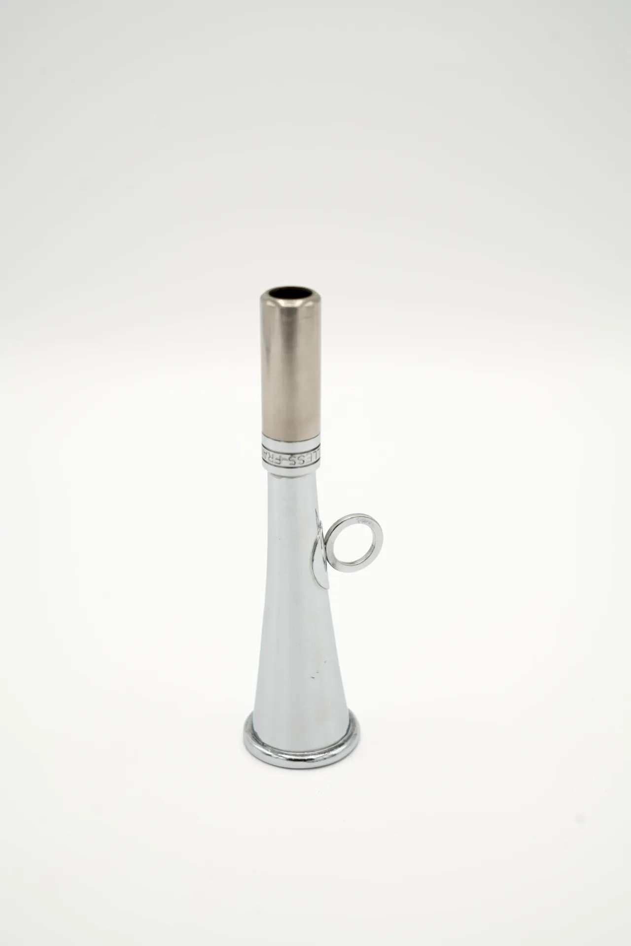 155/2 - Trompe de poche 12 cm (nickelée) "ARGEA 12" - Embout Petit