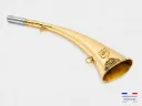 175 Luxe - Trompe Plate Cintrée 31 cm "ARTEMIS 31 Luxe" - Embout Moyen