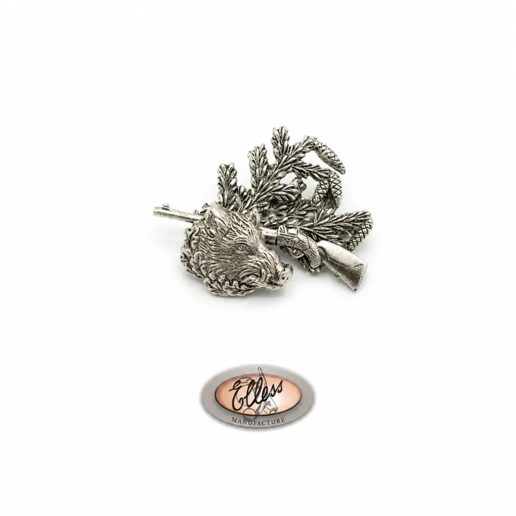 1261 - Broche - Sanglier au fusil