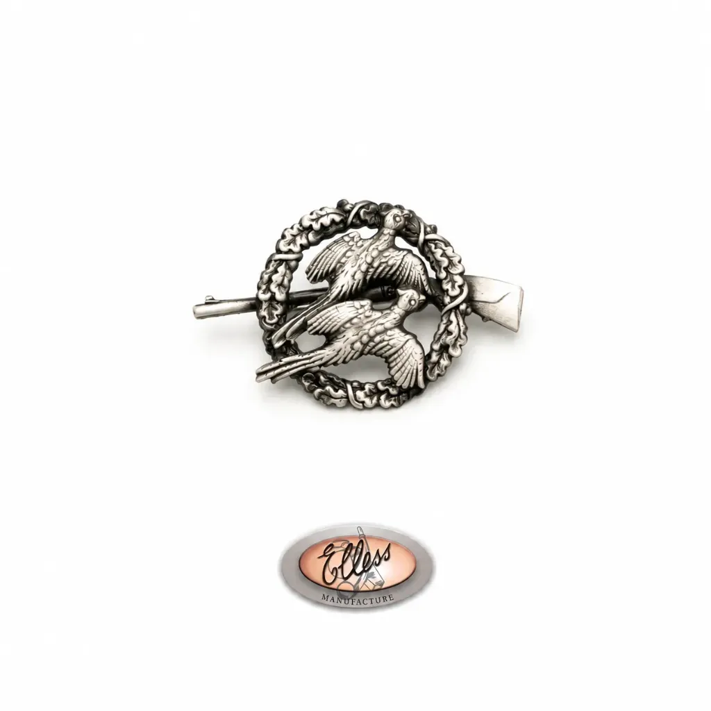 1287 - Broche - Faisans en couronne