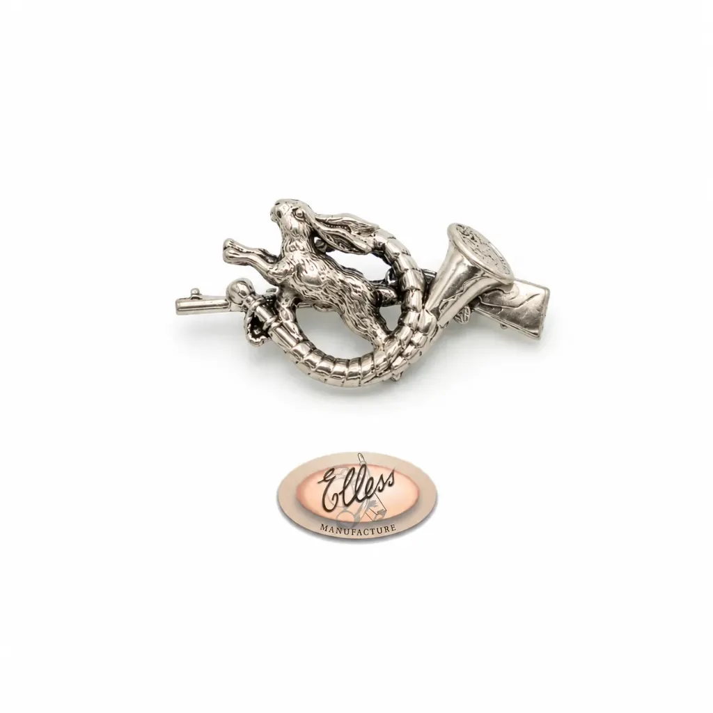 1297 - Broche - Chasse aux lièvres